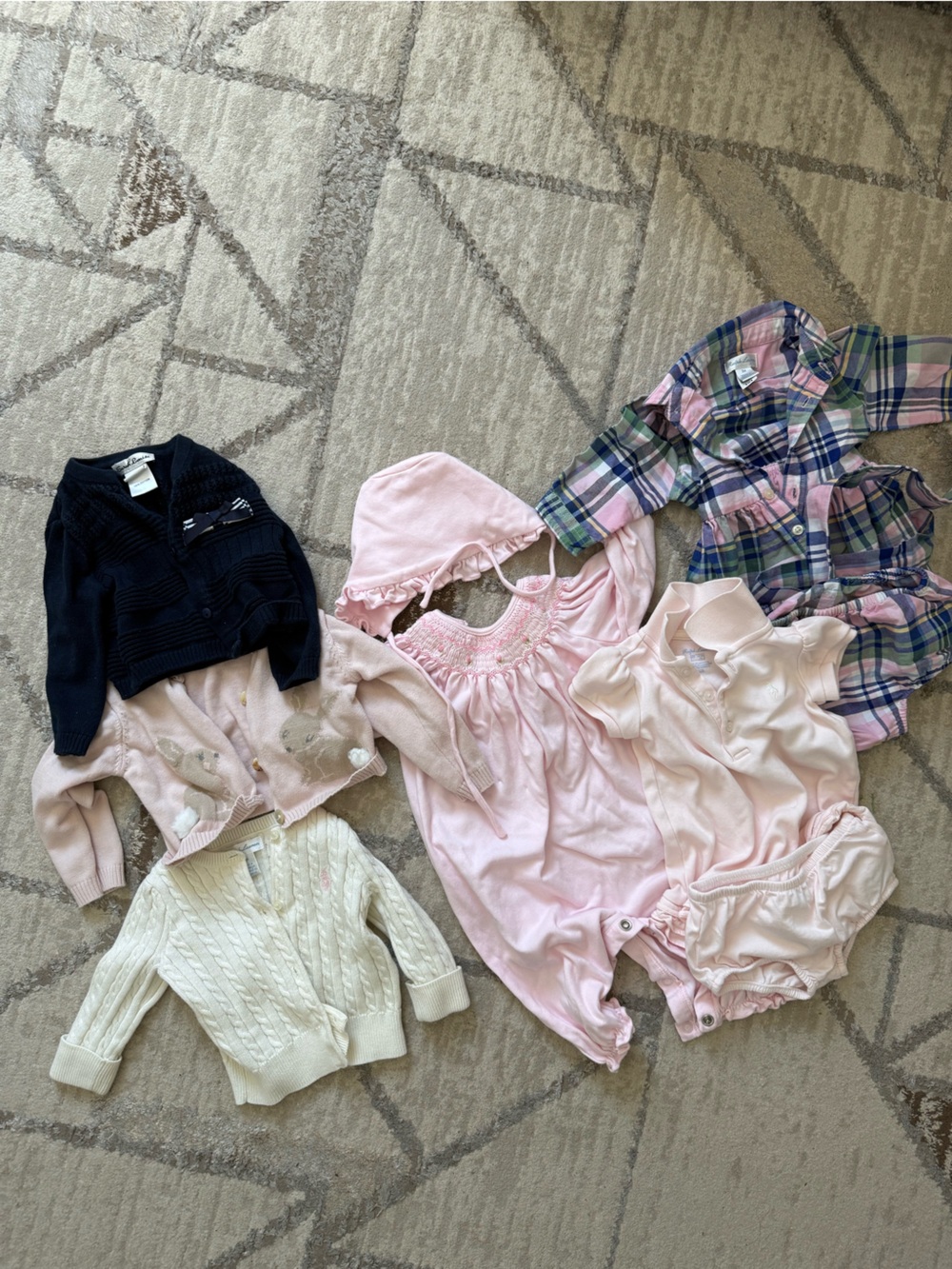 Designer Baby Girl Clothes Ralph Lauren Petit Maison 0-6 Months Like New
